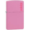 ENCENDEDOR ZIPPO PINK MATTE CON LOGO ZIPPO