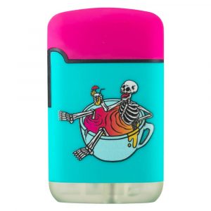 ENCENDEDOR ZENGAZ MEGA JET CALAVERA COLORIDA