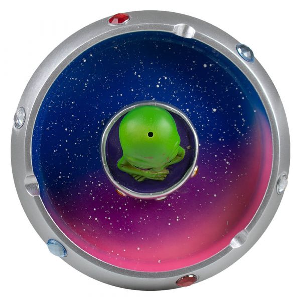 CENICERO REDONDO BICOLOR DISEÑO PLATILLO VOLADOR CON ALIEN EN MEDIO - Image 2