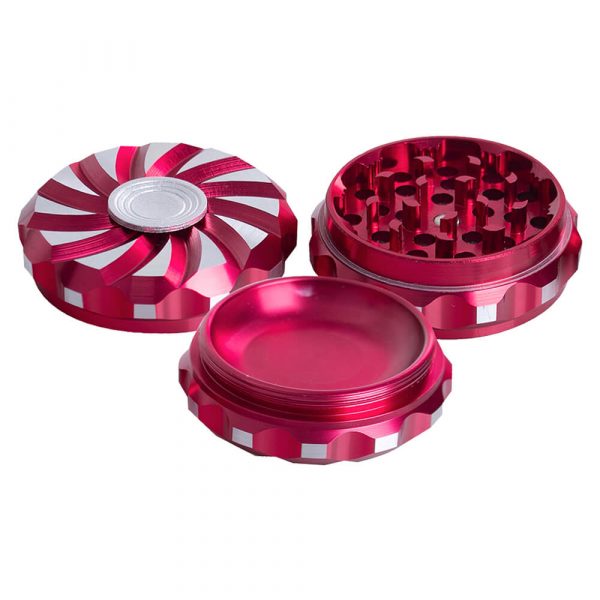 TRITURADORA SPINNER DE TABACO DE ALEACION DE ACERO DE 3 PARTES - Image 3